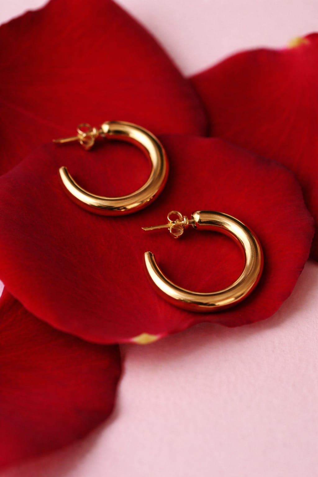 Classic Gold Hoop Earrings | Minimal Everyday Hoops | Isha Elite