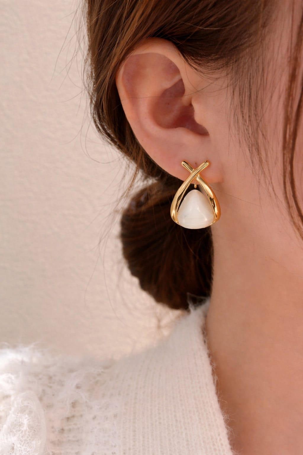 Pearl Drop Knot Earrings | Elegant Statement Earrings | Isha Elite