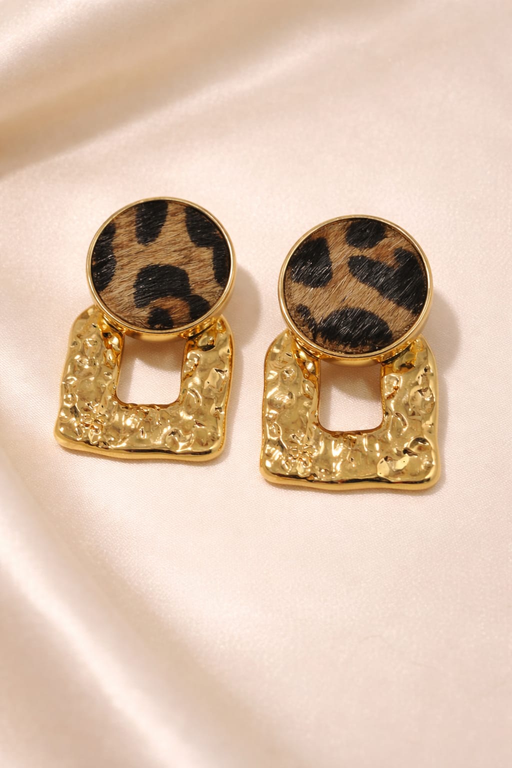 Leopard Print Statement Drop Earrings – Isha Elite