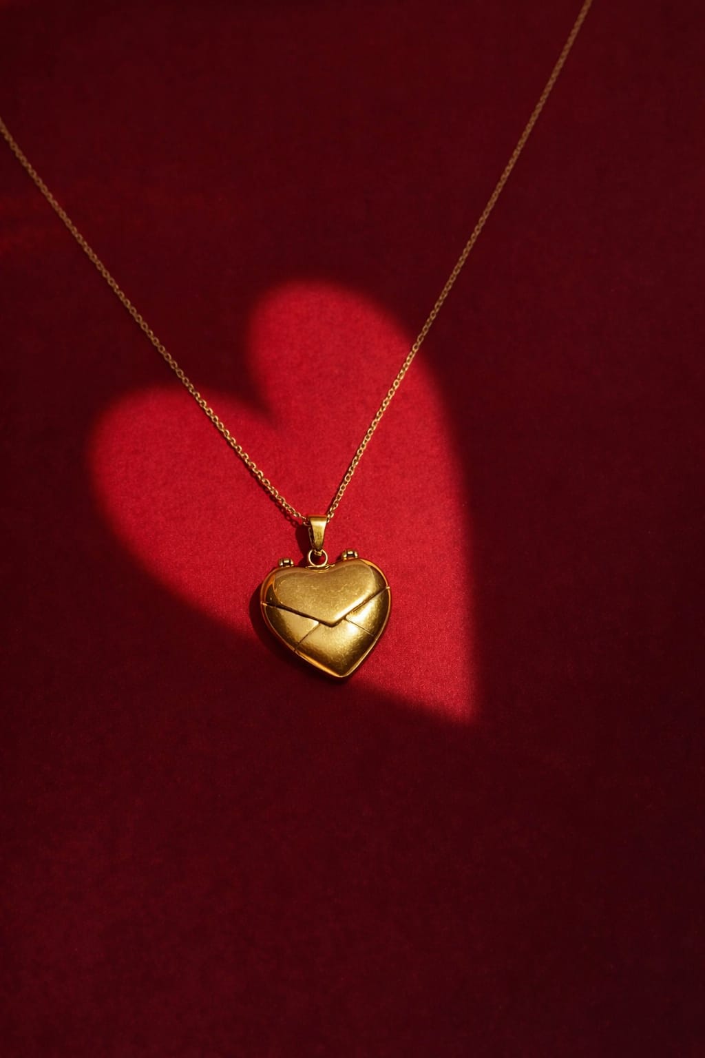 Secret Love Heart Locket Necklace for Women | Hidden Message Gold Pendant | Isha Elite
